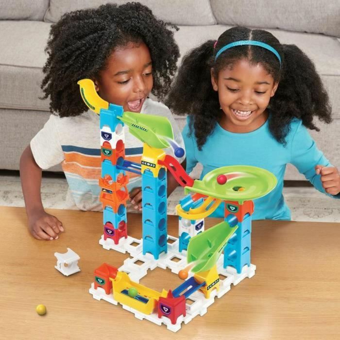 Set de Canicas Vtech Marble Rush Marble Run - Beginner Set Circuito + 4 Años Pista con Rampas 47 Piezas 4