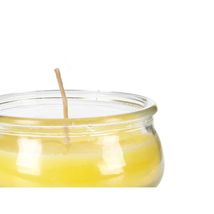 Vela Citronela en Tarro Bajo Ibergarden 7.7x4x7.7 cm - Amarillo (96 Unidades) 3