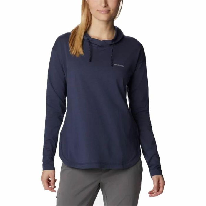 Sudadera con Capucha Mujer Columbia Sun Trek™ Azul marino 0 Sudadera con Capucha Mujer Columbia Sun Trek™ Azul marino 0