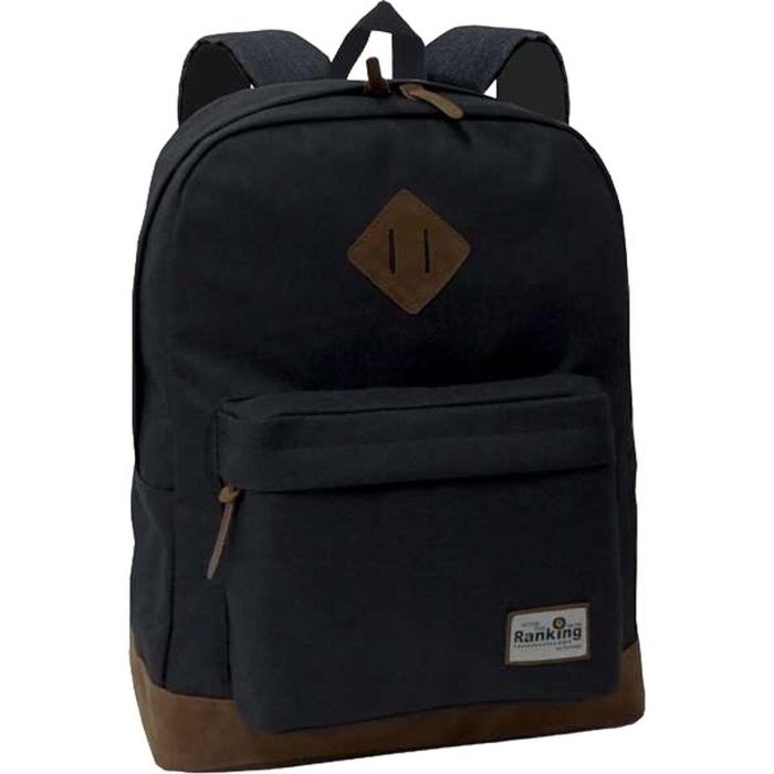 Mochila americana ranking negra con compartimento portalaptop. 42 x 30 x 14 cm. 1 Mochila americana ranking negra con compartimento portalaptop. 42 x 30 x 14 cm. 1