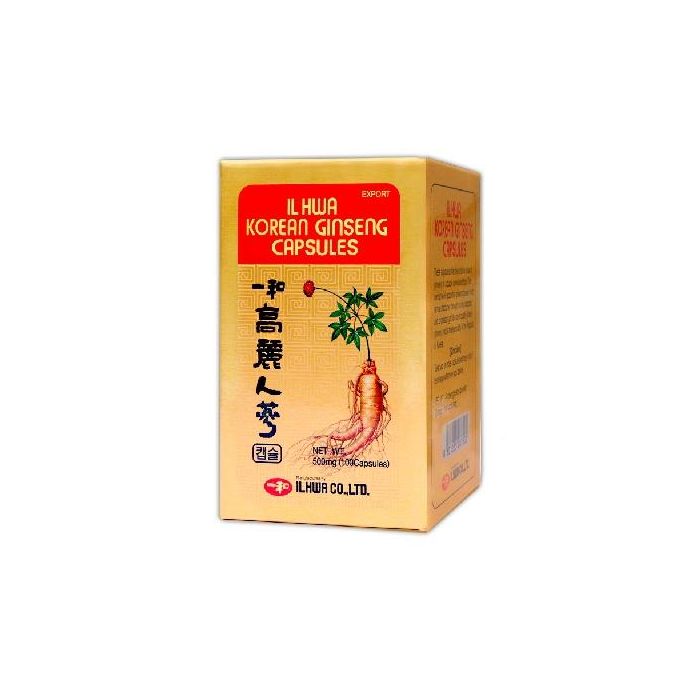 Ginseng Coreano 500 Mg 100 Caps Tarro