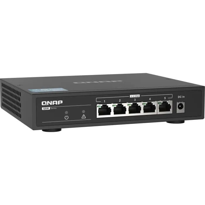 QNAP QSW-1105T Conmutador No Administrado de 5 Puertos 2.5GbE 4