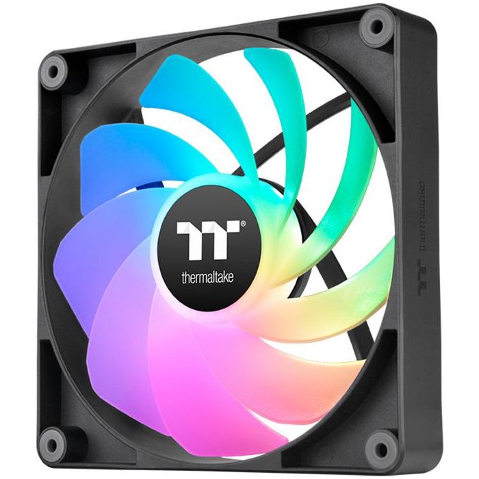 Thermaltake CT140 Reverse ARGB Ventilador Refrigeración Carcasa PC 14 cm Negro 500-1800 RPM, 2 Unidades 2 Thermaltake CT140 Reverse ARGB Ventilador Refrigeración Carcasa PC 14 cm Negro 500-1800 RPM, 2 Unidades 2