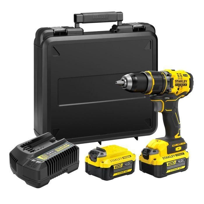 Taladro Percutor Brushless V20 2X18Vli-4Ah Stanley Sfmcd721M2K-Qw Stanley Taladro Percutor Brushless V20 2X18Vli-4Ah Stanley Sfmcd721M2K-Qw Stanley