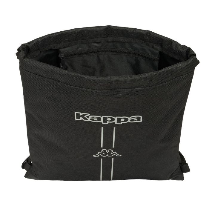 Bolsa Mochila con Cuerdas Kappa Dark Negro 35 x 40 x 1 cm 2 Bolsa Mochila con Cuerdas Kappa Dark Negro 35 x 40 x 1 cm 2