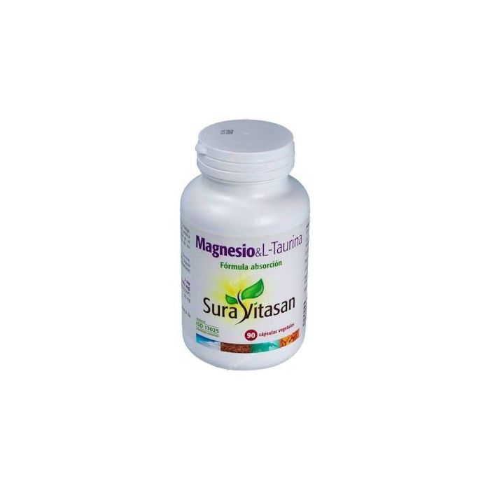 SURA VITASAN Magnesio y L-Taurina 90 Cápsulas: Reduce cansancio, apoya músculos y sistema nervioso