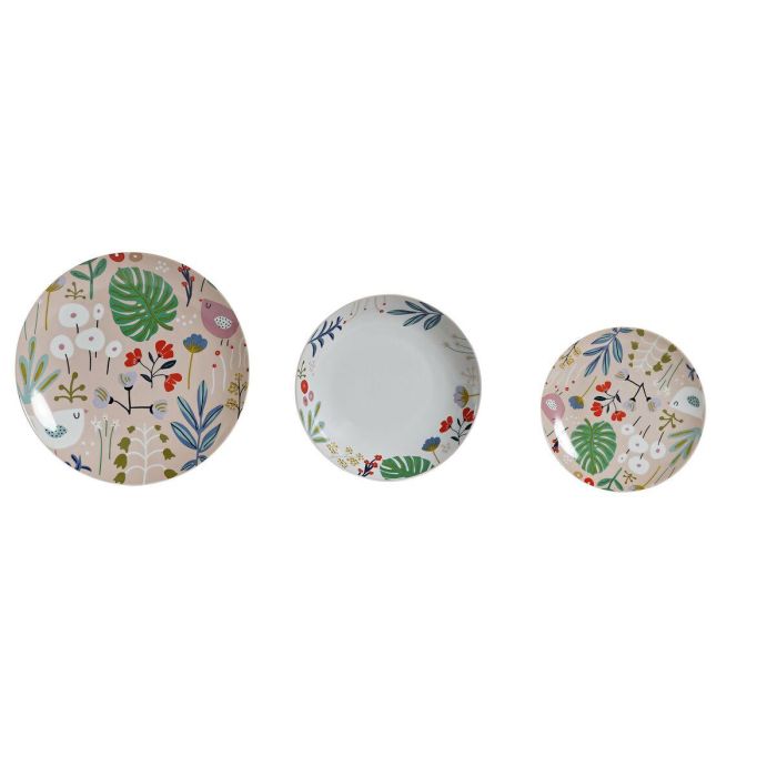Vajilla Urban DKD Home Decor Multicolor 27 x 3 x 27 cm Set de 18 Vajilla Urban DKD Home Decor Multicolor 27 x 3 x 27 cm Set de 18