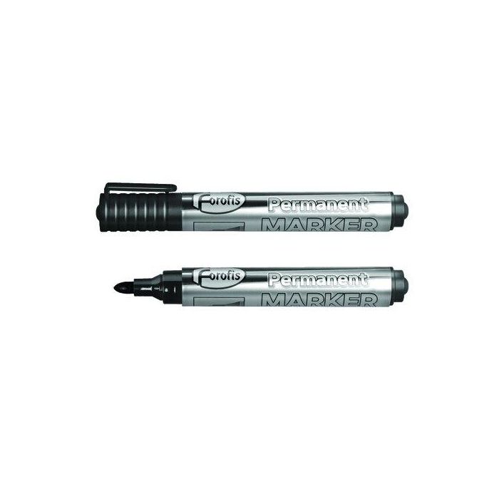 Marcador Permanente Forofis 270 Conico Negro (Set de 12)