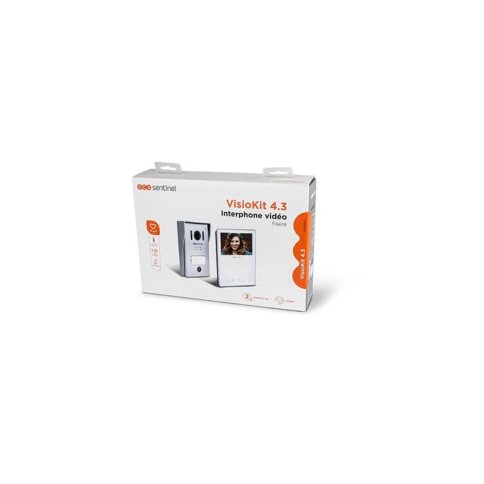 Videoportero cableado, color blanco - VisioKit 4.3 - SCS SENTINEL 1