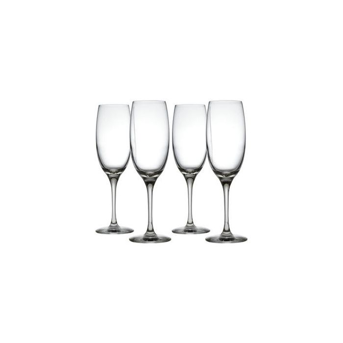 Alessi SG119/9S4 Set de 4 Copas de Champagne en Vidrio Cristalino Mami XL