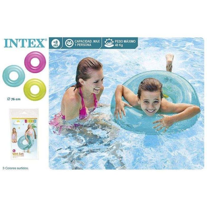 Intex Flotador Rueda Transparente 76cm - Modelos Surtidos 7