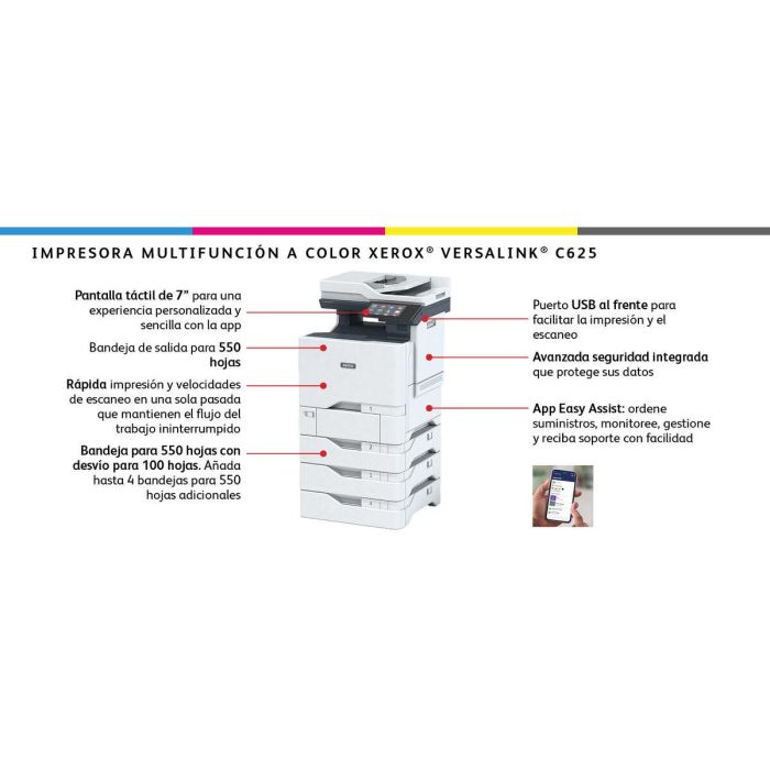 Impresora Láser Xerox C625V_DN 6 Impresora Láser Xerox C625V_DN 6