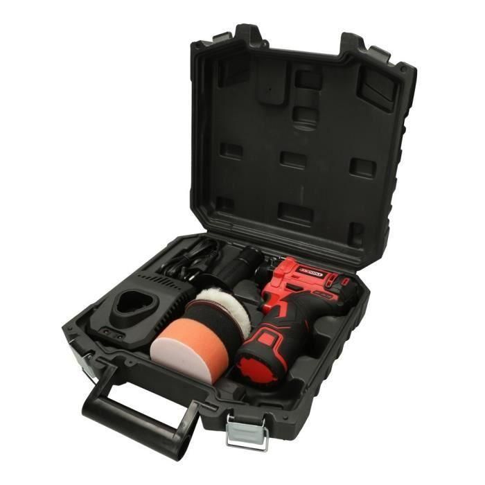 Pulidora - A batería - Batería de iones de litio de 12 V 2000 mAh (x2) - KS TOOLS - 515.4760F - Pulidora de coche de 12 V 5