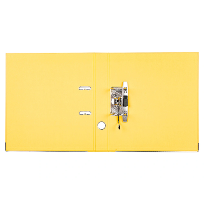 Liderpapel Archivador de palanca Documenta A4 Forrado PVC Rado Amarillo Compresor Metálico Lomo 52mm 3