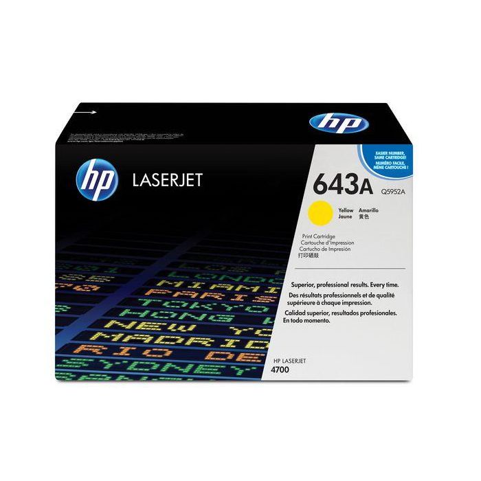 HP 643A Yellow Original LaserJet Toner Cartridge HP 643A Yellow Original LaserJet Toner Cartridge