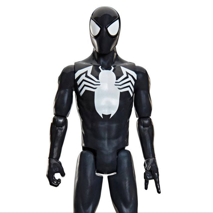 Hasbro Marvel Figura Titan Series Spider-Man Traje Negro G2860 Juguete de Acción 30 cm Coleccionable