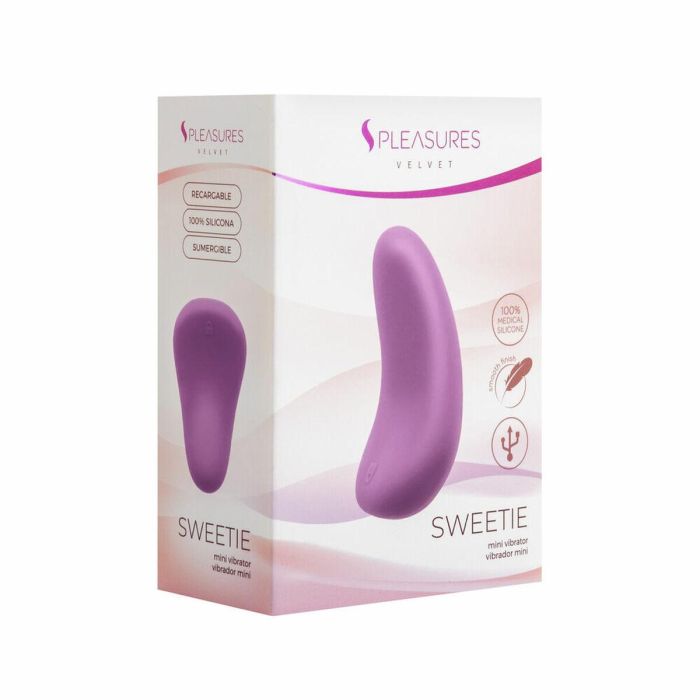 Mini Vibrador S Pleasures Velvet Lila 3 Mini Vibrador S Pleasures Velvet Lila 3