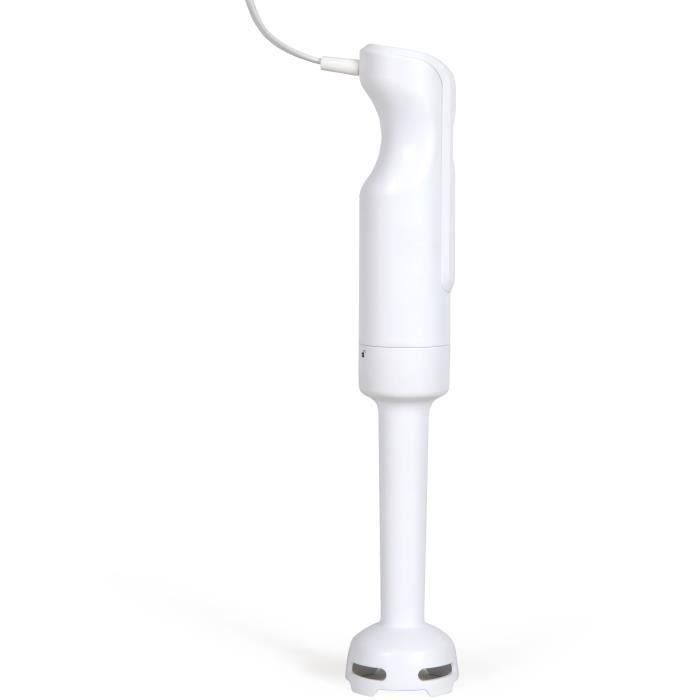 Batidora de mano - LIVOO - 300 W - 2 cuchillas de acero inoxidable - 1 velocidad - 19.000 rpm - Blanca 1 Batidora de mano - LIVOO - 300 W - 2 cuchillas de acero inoxidable - 1 velocidad - 19.000 rpm - Blanca 1