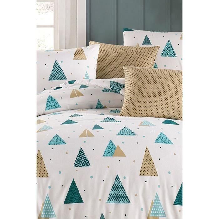 Juego de cama ASI8684283019632 - 1 funda nórdica 220x240 cm + 2 fundas de almohada 60x60 cm - Algodón/Poliéster Blanco 3 Juego de cama ASI8684283019632 - 1 funda nórdica 220x240 cm + 2 fundas de almohada 60x60 cm - Algodón/Poliéster Blanco 3