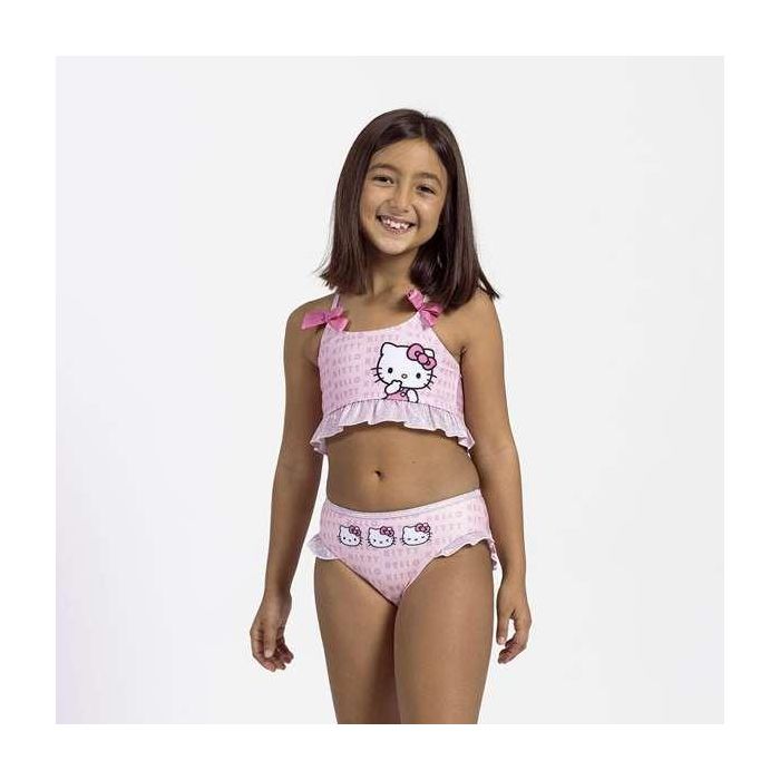 Hello Kitty Bikini de Niña Rosa Claro para 3 Años 2