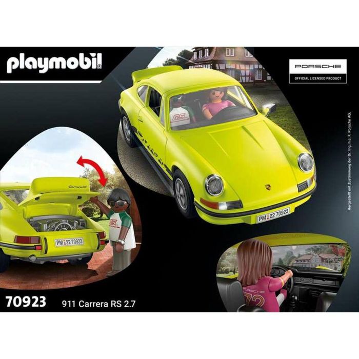Playmobil Porsche 911 Carrera RS 2.7 - Coche deportivo con alerones, figuras y accesorios para colección 1 Playmobil Porsche 911 Carrera RS 2.7 - Coche deportivo con alerones, figuras y accesorios para colección 1
