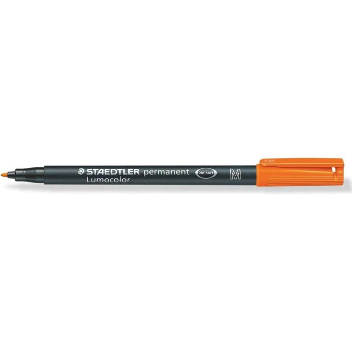 Rotulador permanente Staedtler Lumocolor 317 M Naranja (10 Unidades) 1