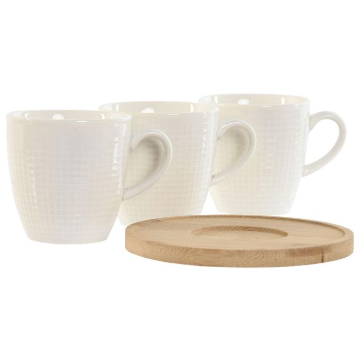 Cafe Basicos DKD Home Decor Blanco 5.7 x 5.8 x 7.8 cm Set de 6 3 Cafe Basicos DKD Home Decor Blanco 5.7 x 5.8 x 7.8 cm Set de 6 3
