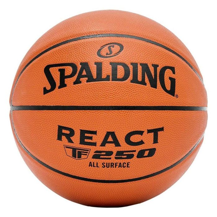 Balón de Baloncesto Spalding React TF-250 Multicolor 7 Balón de Baloncesto Spalding React TF-250 Multicolor 7