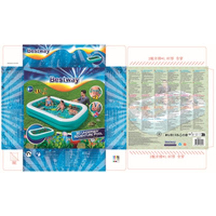 Bestway Piscina Hinchable 2 Camaras Fondo 3D Marino con Accesorios 262x175x51 cm +3 Años Jardin 54177 12 Bestway Piscina Hinchable 2 Camaras Fondo 3D Marino con Accesorios 262x175x51 cm +3 Años Jardin 54177 12