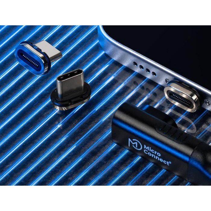 MicroConnect Enchufe Magnético USB4 Premium, MC-LS-USB4CC0.5-A, 40Gbps, 240W, 8K, 2 Unidades 3 MicroConnect Enchufe Magnético USB4 Premium, MC-LS-USB4CC0.5-A, 40Gbps, 240W, 8K, 2 Unidades 3