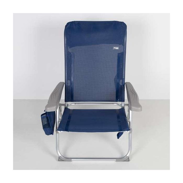 Silla playa aluminio plegable 6 posiciones madeira 46x58x87 cm 6 Silla playa aluminio plegable 6 posiciones madeira 46x58x87 cm 6