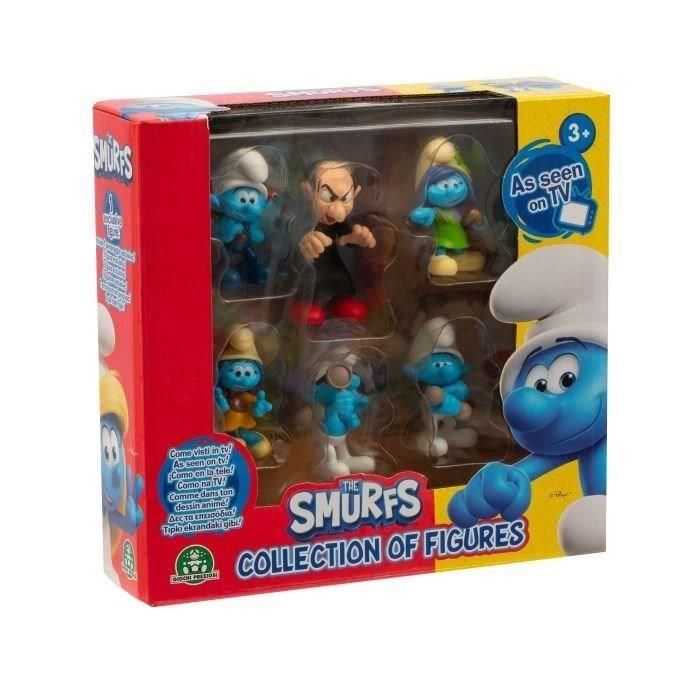 Figuras - GIOCHI PREZIOSI - Los Pitufos - Caja de 6 figuras de 5 cm incluido 1 exclusivo Azrael - a partir de 3 años - PUF14 Figuras - GIOCHI PREZIOSI - Los Pitufos - Caja de 6 figuras de 5 cm incluido 1 exclusivo Azrael - a partir de 3 años - PUF14