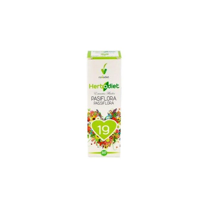 NOVADIET Herbodiet Extracto Fluido Pasiflora 50ml para Intranquilidad, Inquietud y Dificultad para Conciliar el Sueño
