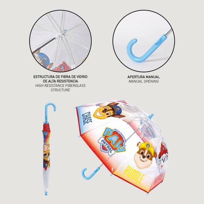 Paraguas manual burbuja paw patrol 45 cm 2 Paraguas manual burbuja paw patrol 45 cm 2
