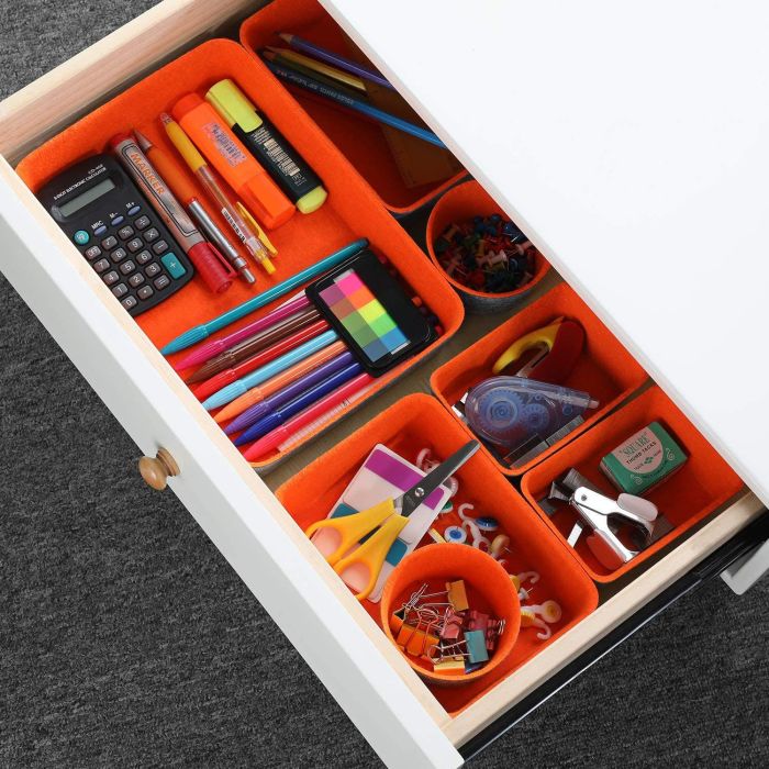 Confortime Set de 3 Organizadores de Fieltro 28x19x6 cm (6 Unidades) 3