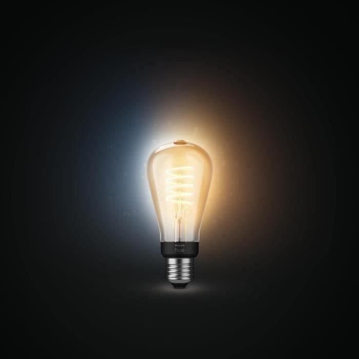 Philips Hue White Ambiance, E27 Filament ST64 Bulbo LED conectado, Bluetooth Compatible, funciona con Alexa, Google y HomeKit 2 Philips Hue White Ambiance, E27 Filament ST64 Bulbo LED conectado, Bluetooth Compatible, funciona con Alexa, Google y HomeKit 2