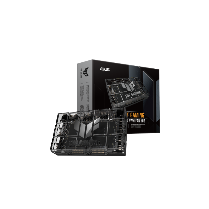 ASUS 90DA00C0-B09000 TUF Gaming ARGB PWM Fan Hub Controlador de ventilador 6 conectores 4 pines Negro 5