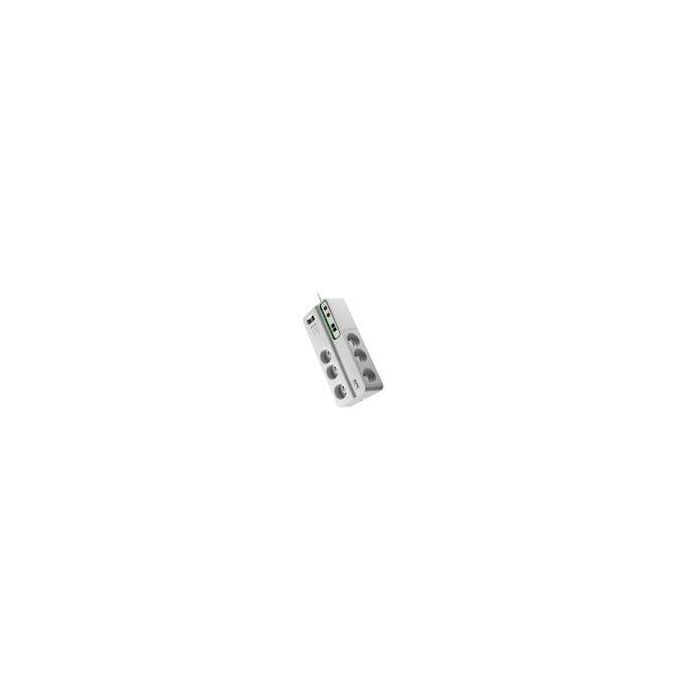 APC SurgeArrest para Hogar/Oficina, Protector de Sobretensión de 6 Tomas con Protección de Teléfono y Coaxial, 230V 0 APC SurgeArrest para Hogar/Oficina, Protector de Sobretensión de 6 Tomas con Protección de Teléfono y Coaxial, 230V 0