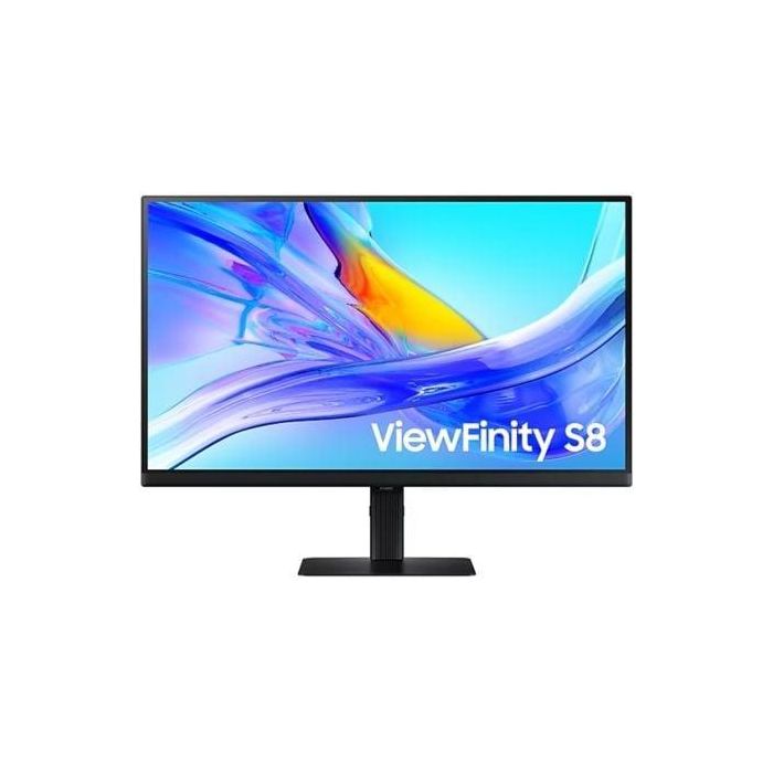 Monitor Profesional Samsung ViewFinity S8 S27D800UAU 27"/ 4K/ Regulable en altura/ Negro Monitor Profesional Samsung ViewFinity S8 S27D800UAU 27"/ 4K/ Regulable en altura/ Negro