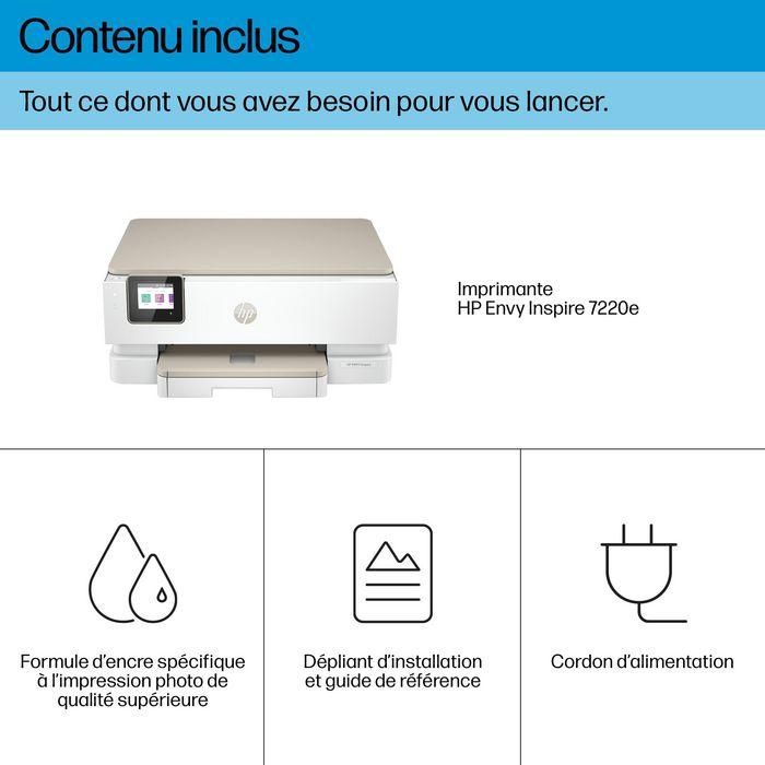 HP 242P6B V2 Impresora Multifunción Envy Inspire 7220e WiFi Doble Banda, Dúplex Automático, Imprime Escanea Copia, Color Blanca 17