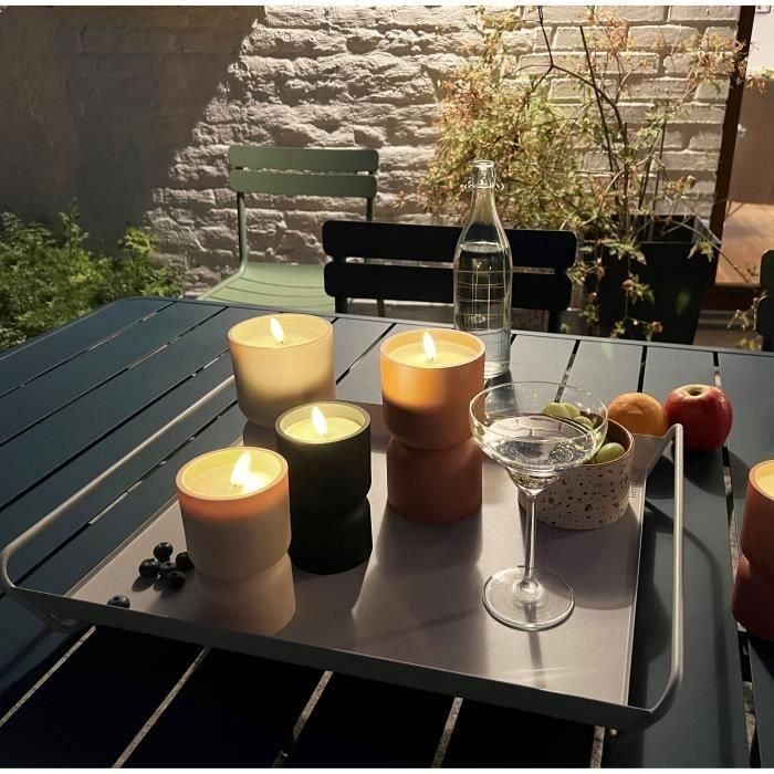 Lámpara de mesa para exterior - BRILLIANT - LOVERE - Plástico - 3 W - Forma de vela - Beige y marrón claro 5 Lámpara de mesa para exterior - BRILLIANT - LOVERE - Plástico - 3 W - Forma de vela - Beige y marrón claro 5