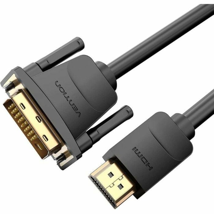 Adaptador DVI a HDMI Vention ABFBI Negro 3 m 3 Adaptador DVI a HDMI Vention ABFBI Negro 3 m 3