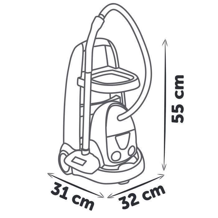 Smoby SMO3032160112818 - Carrito de limpieza de juguete con aspiradora Rowenta, para niños a partir de 3 años 4 Smoby SMO3032160112818 - Carrito de limpieza de juguete con aspiradora Rowenta, para niños a partir de 3 años 4