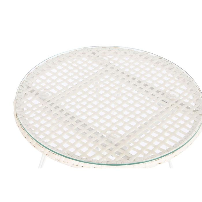 Silla Terraza Y Jardin DKD Home Decor Blanco 57.5 x 82 x 56 cm Set de 3 2 Silla Terraza Y Jardin DKD Home Decor Blanco 57.5 x 82 x 56 cm Set de 3 2