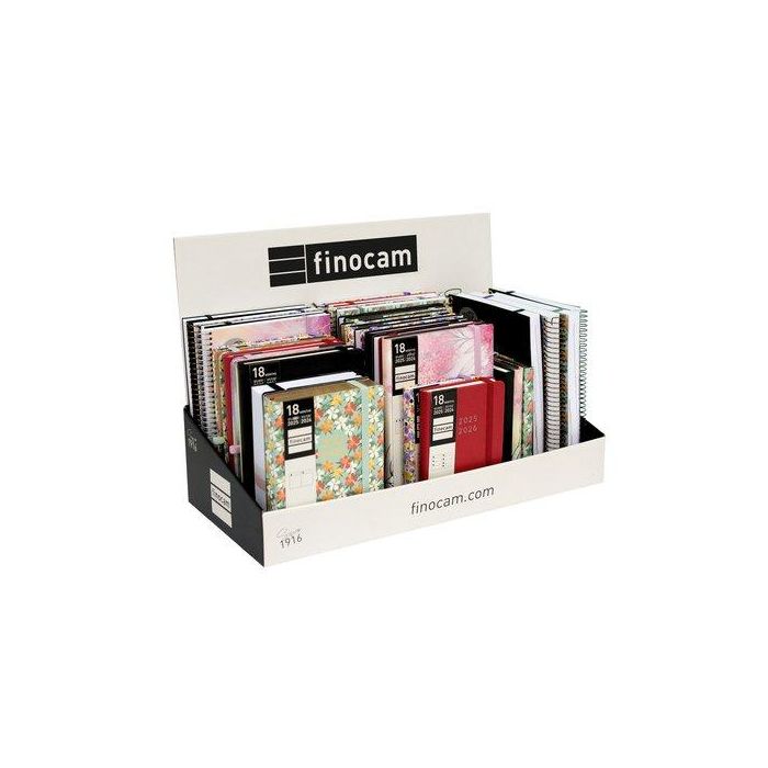 Agenda Anual (2025-26) Finocam 18 Meses Internacional Surtido Expositor De 32