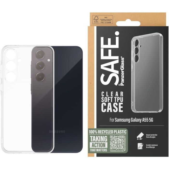 PanzerGlass SAFE. by Funda Transparente para Samsung Galaxy A55 5G 1