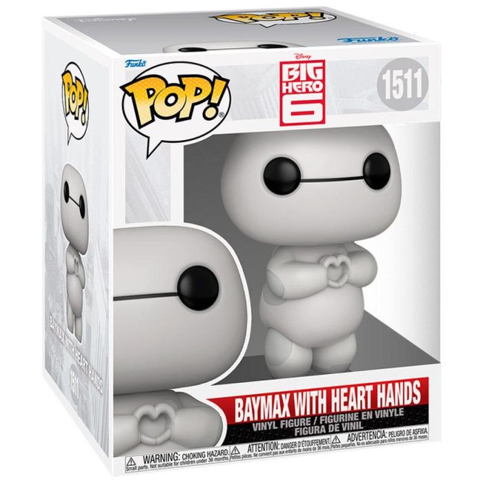 FUNKO Figura POP Super Disney Baymax with Heart Hands Vinilo 15cm