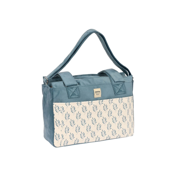 Safta Bolso Adaptable a Carrito de Bebé "Leaves" en Velvet - Ideal para Accesorios de Bebé 0 Safta Bolso Adaptable a Carrito de Bebé "Leaves" en Velvet - Ideal para Accesorios de Bebé 0
