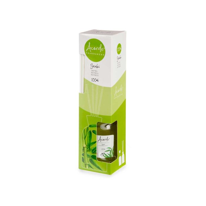 Mikado 100 ml con varilla de bambú - Vidrio, madera, fragancia verde - Acorde (12 Unidades) 2
