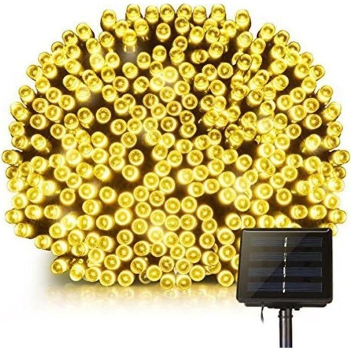 LUMI GARDEN Yogy Guirnalda de luz solar solar - Luz blanca cálida solar - 400 LED - 3300 cm LUMI GARDEN Yogy Guirnalda de luz solar solar - Luz blanca cálida solar - 400 LED - 3300 cm